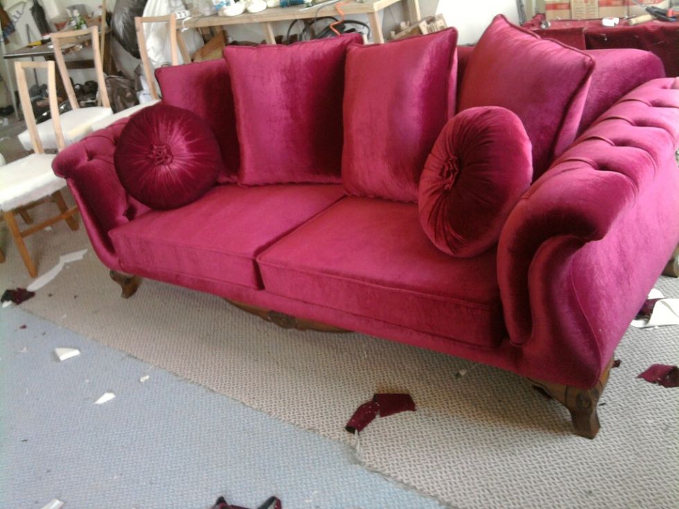 Produktcode: 18819 - Exklusive Chesterfield Sofa Produktion: Sonderanfertigung Für Gehobene Ansprüche