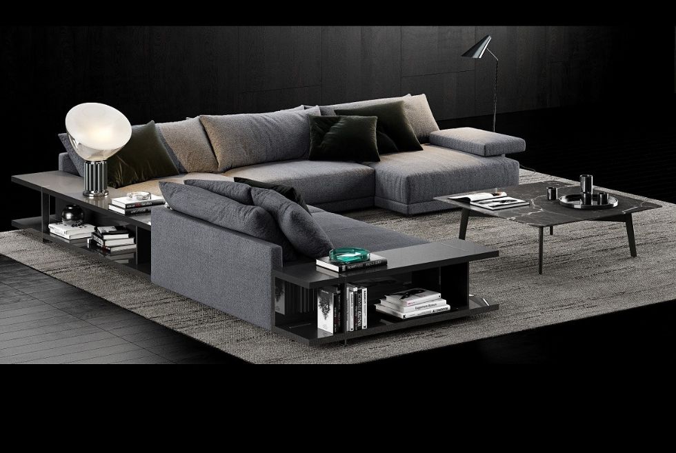 Produktcode: 18911 - Spezielles Design-ecksofa - Luxus Und Komfort Vereint